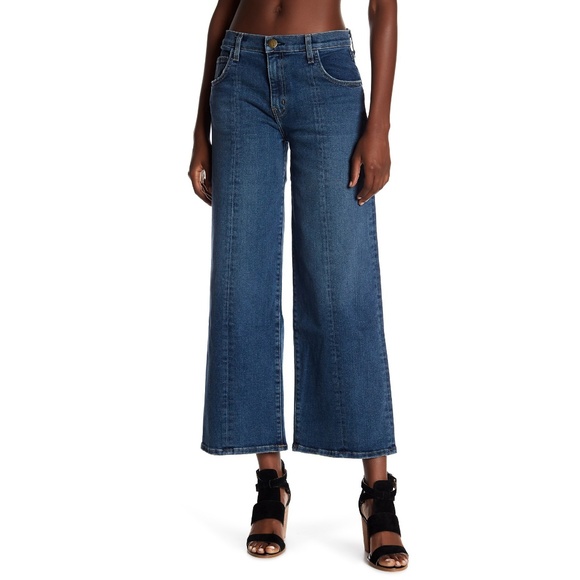 Current/Elliott Denim - Current/Elliott Wide Leg Crop Jeans 23